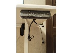 Компьютерный стол Маркос 140х80 светло-серый / черный фото покупателя 20