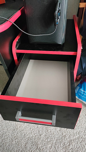 Тумба Ханна черная / красная  - Уцененный экземпляр фото покупателя 56