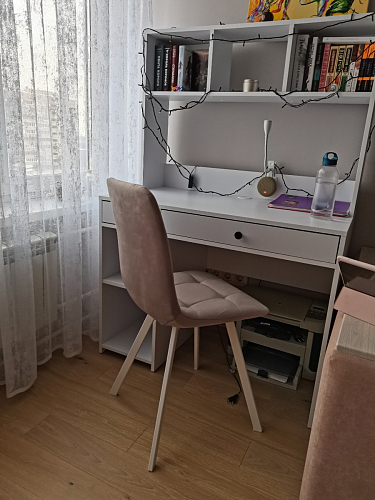 Стул на металлокаркасе Чилли К черный / зеленый фото покупателя 975