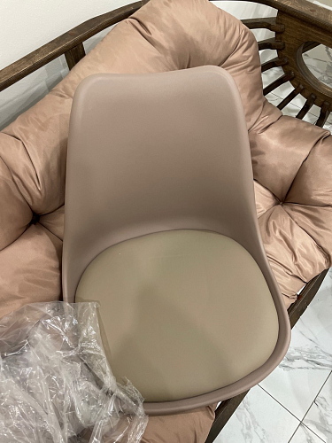 Компьютерное кресло Kolin с подушкой clear / white фото покупателя 350