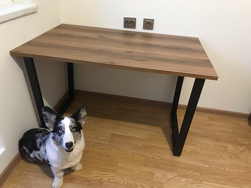 Деревянный стол Лота Лофт 140х80 дуб крафт табачный / черный матовый фото покупателя 598