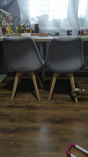 Деревянный стул Bonuss light gray / wood фото покупателя 24