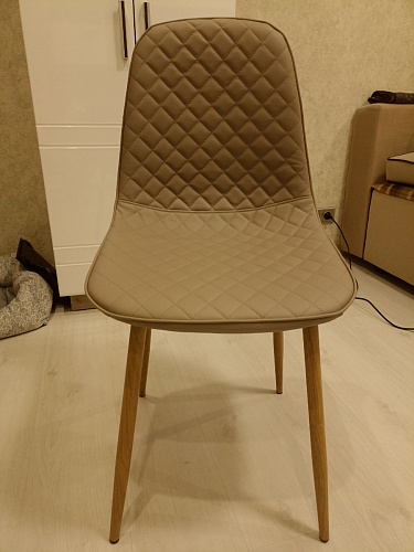Стул на металлокаркасе Capri dark beige / white фото покупателя 71