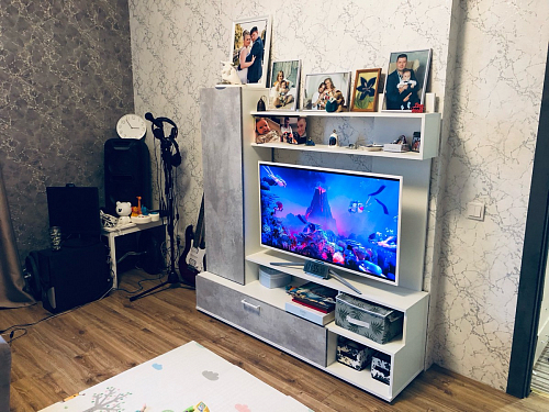 Готовая гостиная Jimenez дуб венге / белый глянец фото покупателя 23