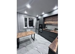 Деревянный стол Лота Лофт 120(160)х75 черный матовый / бетон светлый фото покупателя 743