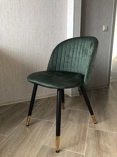 Стул на металлокаркасе Gabi green / black / silver фото покупателя 53