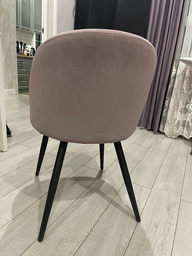 Стул на металлокаркасе Gabi 1 line light blue / black фото покупателя 80