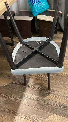 Стул на металлокаркасе Kora green / black фото покупателя 325