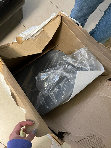 Стул на металлокаркасе Gabi 1 light purple / black фото покупателя 918