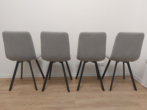 Обеденная группа Эделин темно-серый / бетон / черный матовый фото покупателя 22