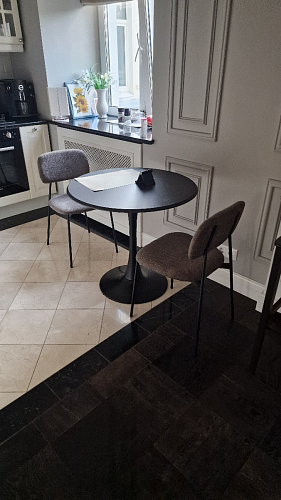 Стол Тулип 90х73 дуб вотан / белый  - Уцененный экземпляр фото покупателя 60