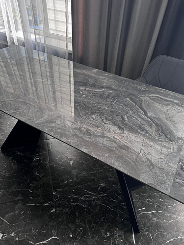 Керамический стол Ливи 140(200)х80х78 carla larkin / дуб монтана фото покупателя 5