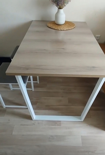 Деревянный стол Лота Лофт 140х80 дуб крафт табачный / черный матовый фото покупателя 958