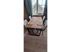 Стол Лота Лофт 140 25 мм черный матовый / бетон фото покупателя 766