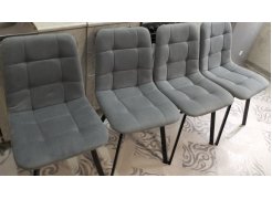 Стул на металлокаркасе Чилли светло-серый / черный фото покупателя 312