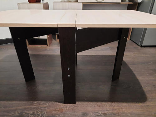 Стол-книжка СтК6 венге / дуб молочный высота 54 см фото покупателя 170