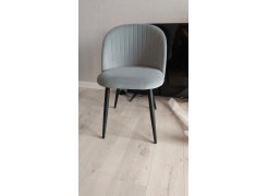 Стул на металлокаркасе Gabi 1 бежевый / черный с серебряными наконечниками фото покупателя 87