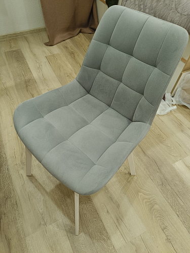 Стул на металлокаркасе Челси морская волна / черный фото покупателя 110