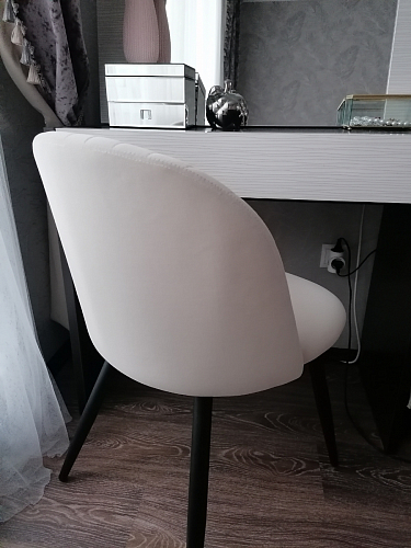 Стул на металлокаркасе Gabi 1 light purple / black / gold фото покупателя 347