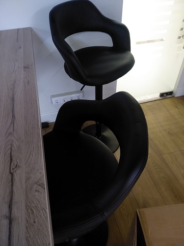 Барный стул Каос черный / черная ножка фото покупателя 1