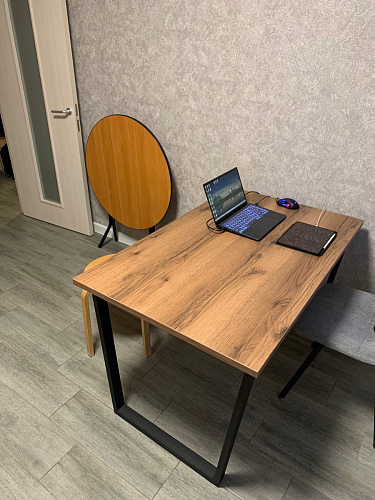 Стол раскладной Лота Лофт 120 25 мм юта / черный матовый фото покупателя 590