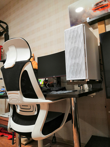 Компьютерное кресло Golem dark gray / white фото покупателя 33