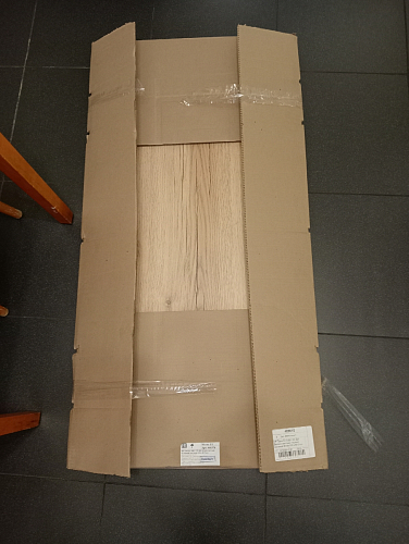 Стол Тринити Лофт 120 32 мм дуб галифакс табако / черный матовый фото покупателя 420