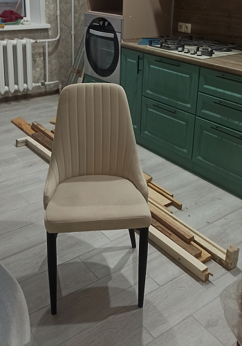 Стул на металлокаркасе Kora light blue / white фото покупателя 139