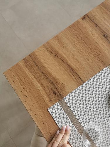 Стол Тринити Лофт 140 25 мм дуб делано темный / белый фото покупателя 42