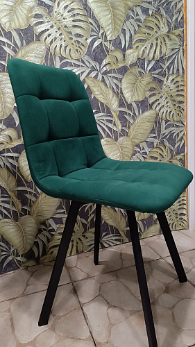 Стул на металлокаркасе Чилли зеленый / белый каркас фото покупателя 34