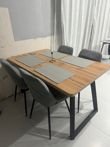 Стул на металлокаркасе Седа К кирпичный / черный фото покупателя 208