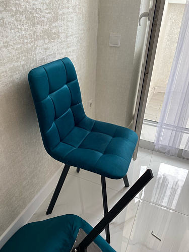 Комплект стульев Чилли 4 шт темно-серый / черный фото покупателя 140