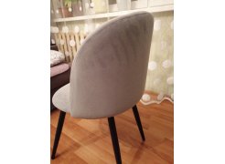 Стул на металлокаркасе Gabi 1 gray / black фото покупателя 837