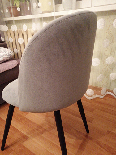 Стул на металлокаркасе Gabi 1 light purple / black фото покупателя 837