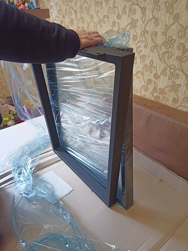 Стол Лота Лофт 140 25 мм черный матовый / дуб вотан фото покупателя 922