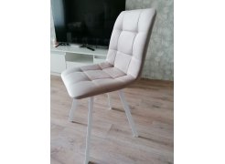 Стул на металлокаркасе Чилли синяя ткань / белый фото покупателя 394