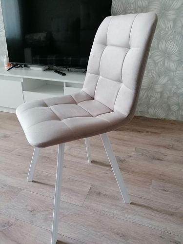 Стул на металлокаркасе Чилли зеленый / белый каркас фото покупателя 394