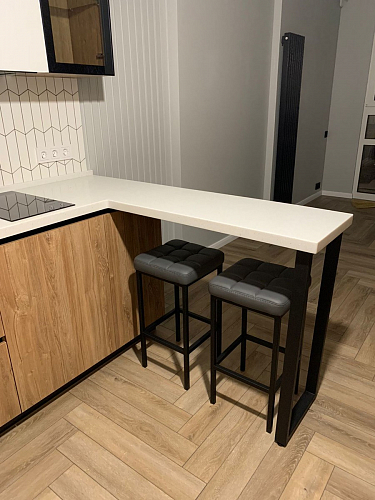 Барный стул Лофт линкольн белый / белый матовый фото покупателя 86