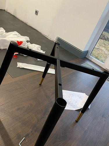 Стул на металлокаркасе Seda 1 latte / black / gold фото покупателя 40