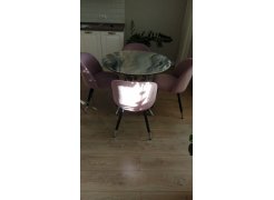 Стул на металлокаркасе Gabi 1 бежевый / черный с серебряными наконечниками фото покупателя 267