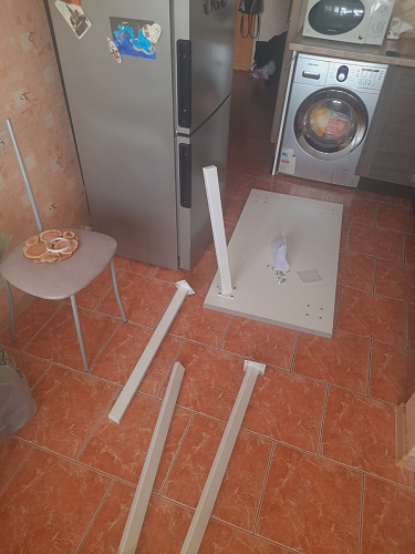 Стол Тринити Лофт 120 32 мм дуб галифакс табако / черный матовый фото покупателя 888