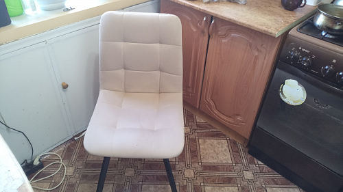 Комплект стульев Чилли 2 шт бежевый / черный фото покупателя 756