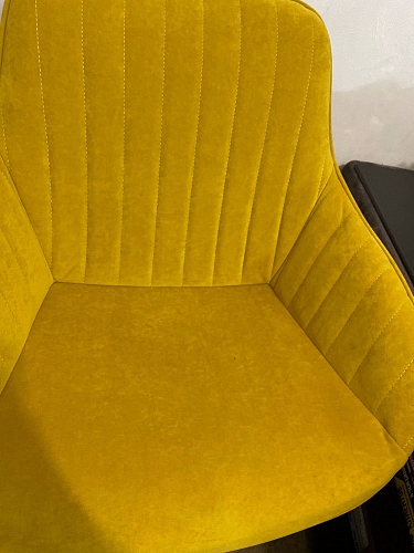 Компьютерное кресло Dublin/Дублин хром / вельвет графит фото покупателя 12