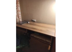 Письменный стол Леон Лофт дуб делано темный / черный матовый фото покупателя 20