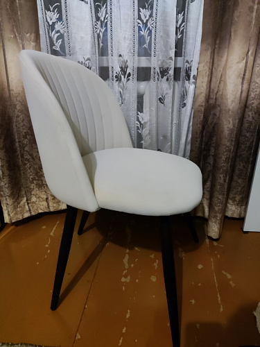 Стул на металлокаркасе Gabi 1 темно-серый / черный фото покупателя 182