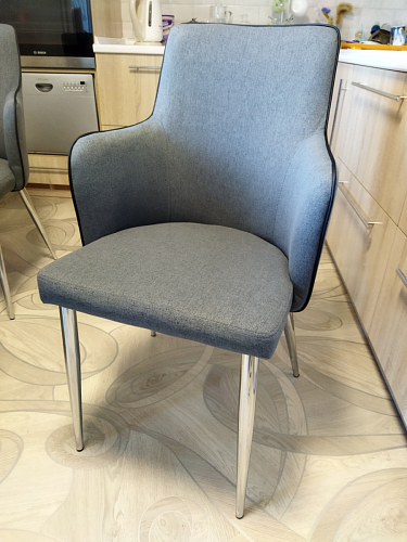 Стул на металлокаркасе Benza dark blue фото покупателя 4