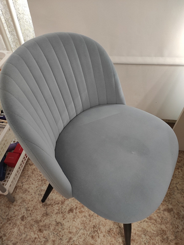 Стул на металлокаркасе Gabi 1 light purple / black / gold фото покупателя 221