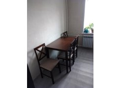 Обеденная группа Хадсон Hudson Dining Set pure white белый 2-1 / ткань коричнево-золотая 1505 фото покупателя 3