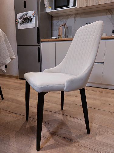 Стул на металлокаркасе Kora light blue / white фото покупателя 148