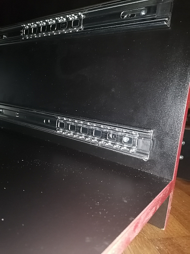 Тумба Ханна черная / красная  - Уцененный экземпляр фото покупателя 137